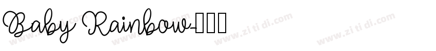 Baby Rainbow字体转换